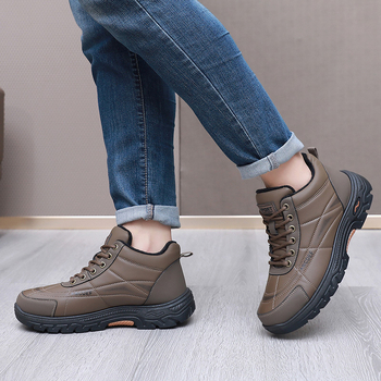 Muške zimske čizme za snijeg 2025, nove, protuklizne, otporne na habanje, za vanjsku upotrebu, udobne i lagane, obuće stil dad shoes