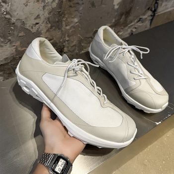Jesenske mrežaste outdoor cipele s mekanom đonom, prozračne za planinarenje i alpinizam, casual muške cipele, model 68458, Crne-J