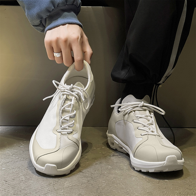 Jesenske mrežaste outdoor cipele s mekanom đonom, prozračne za planinarenje i alpinizam, casual muške cipele, model 68458, Crne-J