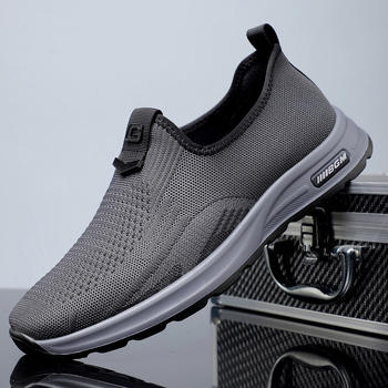 Férfi Fly-Woven hálós futócipő, könnyű és légáteresztő, kültéri, mindennapi sportcipő puha talppal 6696