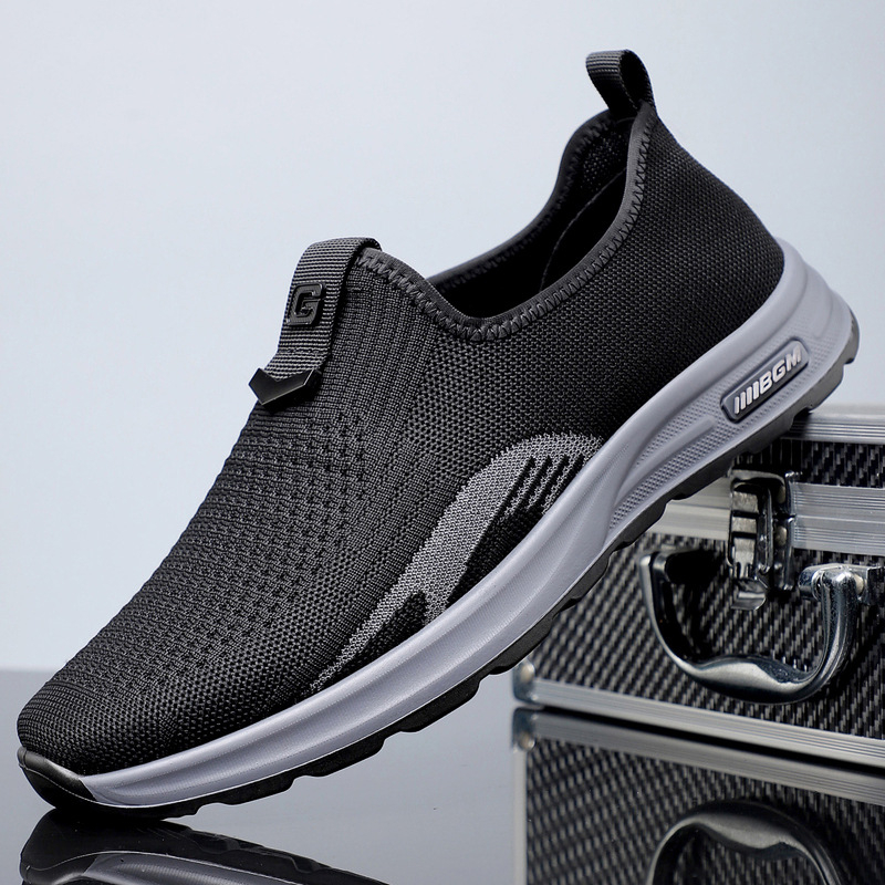 Férfi Fly-Woven hálós futócipő, könnyű és légáteresztő, kültéri, mindennapi sportcipő puha talppal 6696