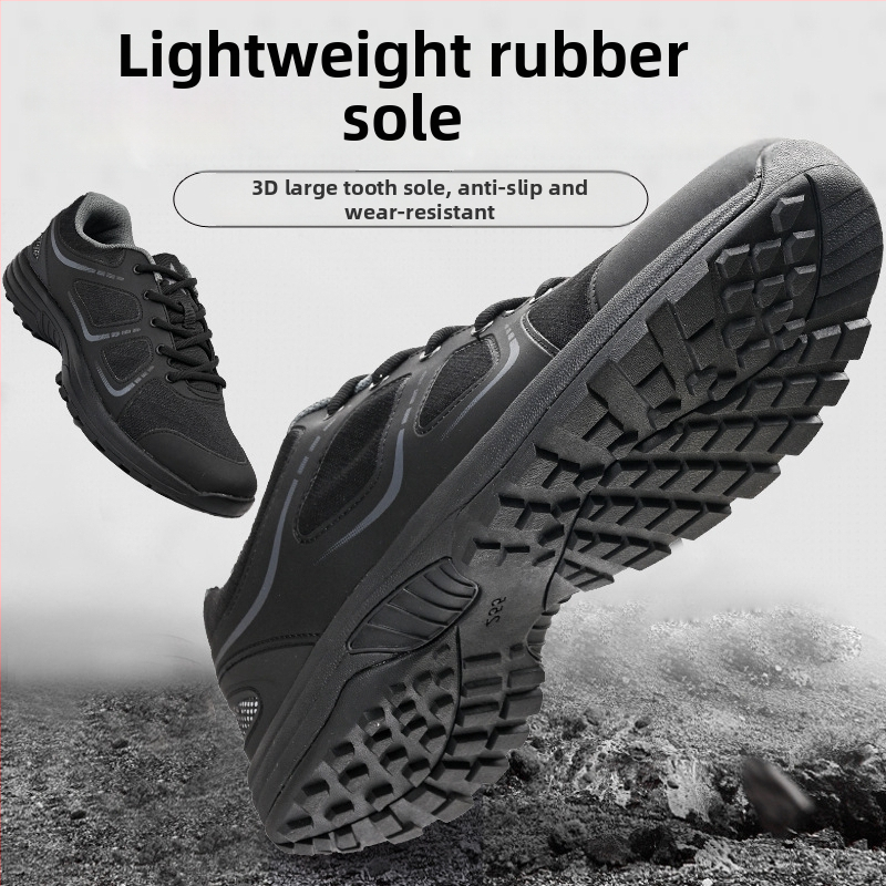Dýchajúce, ľahké tréningové topánky pre všetky ročné obdobia, čierne, unisex, outdoor obuv