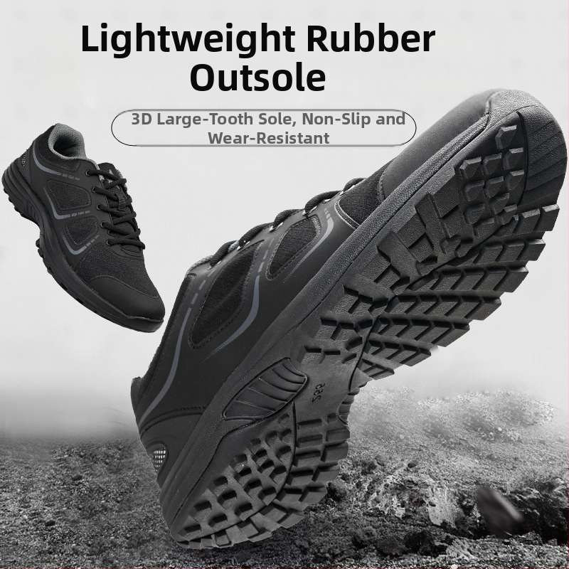 Dýchajúce, ľahké tréningové topánky pre všetky ročné obdobia, čierne, unisex, outdoor obuv