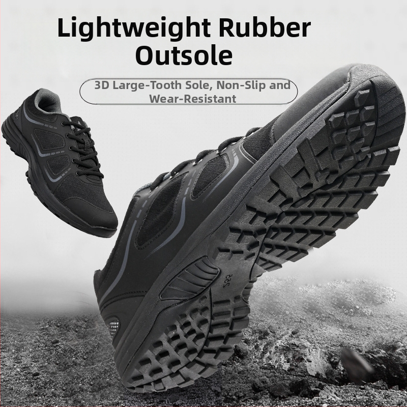Dýchajúce, ľahké tréningové topánky pre všetky ročné obdobia, čierne, unisex, outdoor obuv