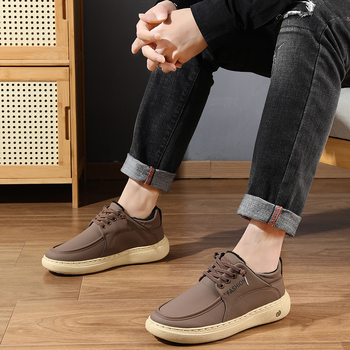 Muške tenisice s PU gornjim dijelom, lagane i udobne za svakodnevnu upotrebu, mekana potplata, Slip-On stil, pamučna podstava