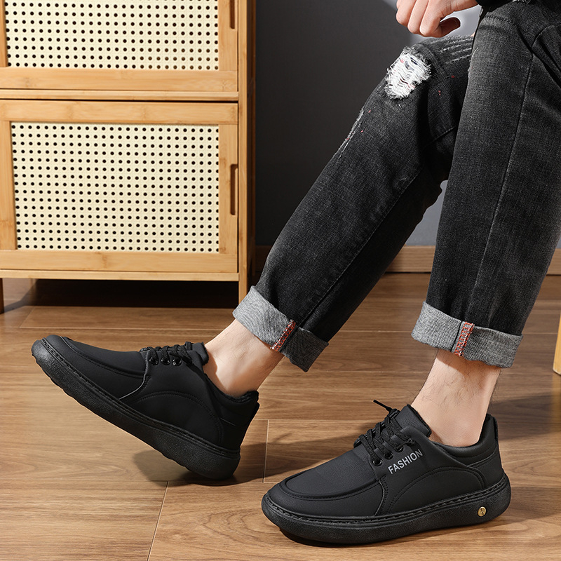 Muške tenisice s PU gornjim dijelom, lagane i udobne za svakodnevnu upotrebu, mekana potplata, Slip-On stil, pamučna podstava
