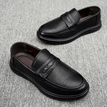 2024 Muške cipele od prave kož, udobne, casual, prozračne, meka potplata, svestran stil