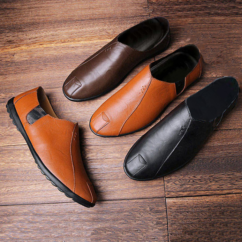 Muške slip-on loaferice od kože, proljeće 2023, casual, četiri sezone, korejski stil, britski stil