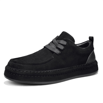 Muške crne slip-on tenisice s PU gornjim dijelom, casual loafers 2025 jesen-zima