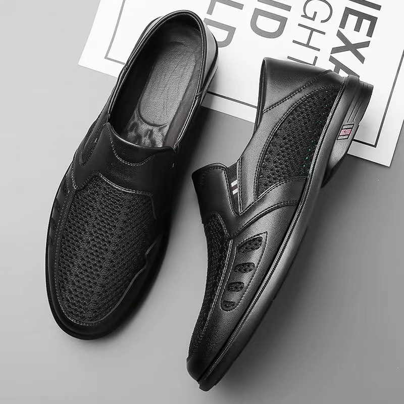 Férfi nyári lélegző hálós slip-on szandál