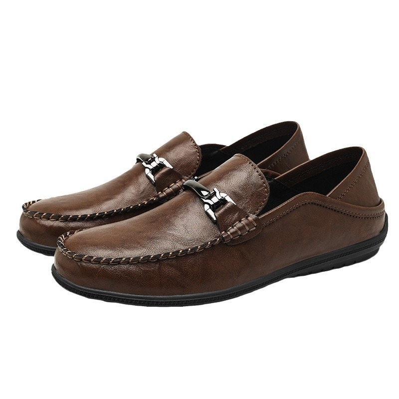 2024 Nove muške cipele u britanskom stilu – lagane kožne loaferice, casual slip-on