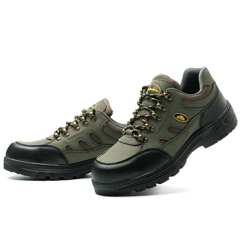 Muške cipele za zaštitu s čeličnim prstom, otporne na udarce i probijanje, prozračne, lagane radne cipele