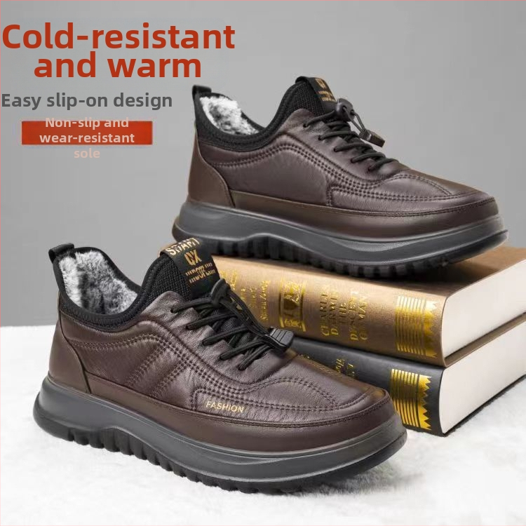 Muške papuče s flecom, debele i tople zimi, udobne kućne cipele