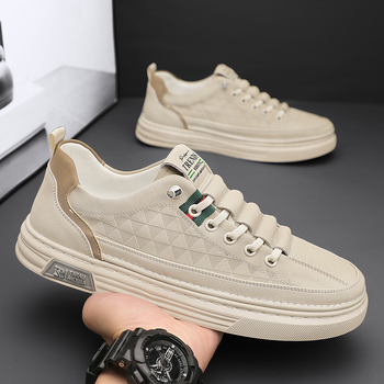 Muške bijele tenisice 2025, proljeće, prozračne casual skateboard tenisice
