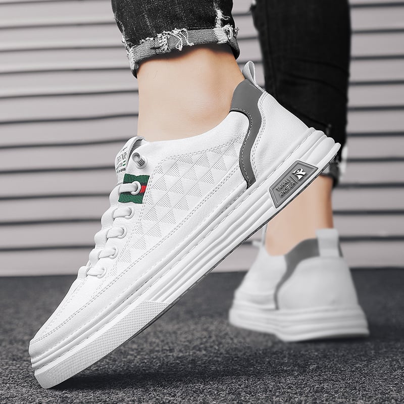 Muške bijele tenisice 2025, proljeće, prozračne casual skateboard tenisice