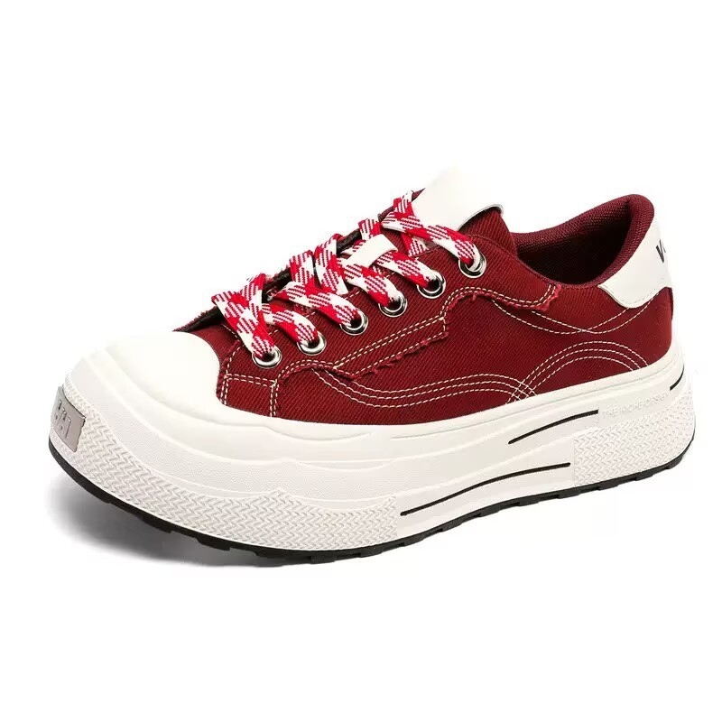 Nove svestrane tenisice, prozračne casual platnene tenisice s debelim đonom, retro unisex crne