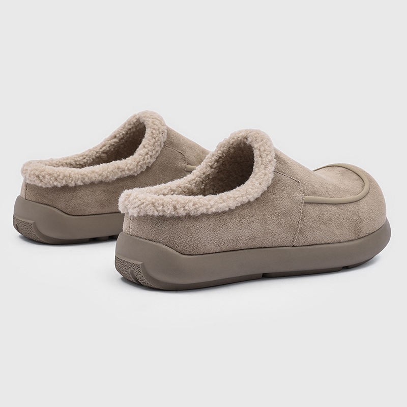 Muške zimske čizme za snijeg Slip-On, vanjski casual stil, s debelim potplatom i flis podstavom, model 64101-J