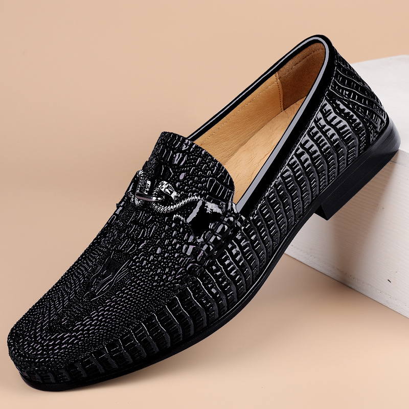 Muške kožne slip-on cipele, visoke kvalitete, poslovno i casual, kvadratni nos, niski profil