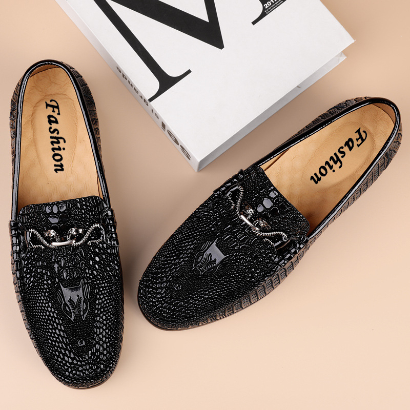 Muške kožne slip-on cipele, visoke kvalitete, poslovno i casual, kvadratni nos, niski profil