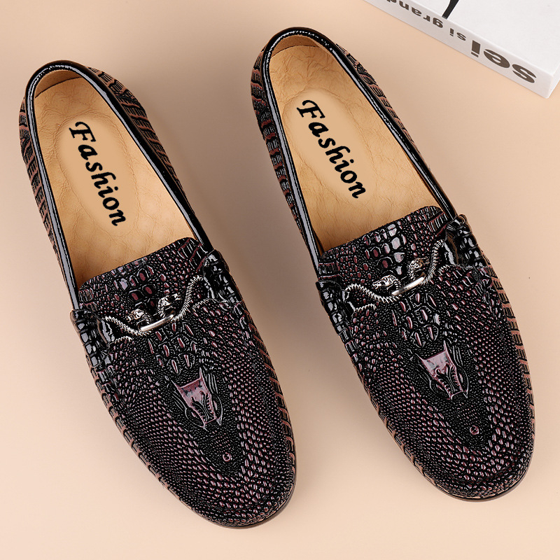Muške kožne slip-on cipele, visoke kvalitete, poslovno i casual, kvadratni nos, niski profil