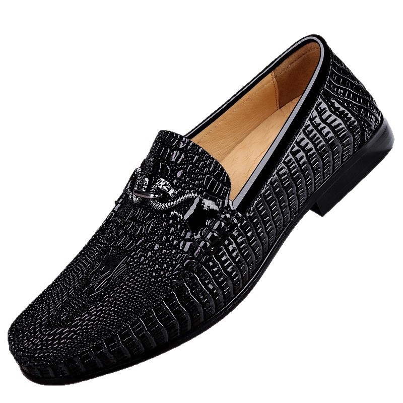 Muške kožne slip-on cipele, visoke kvalitete, poslovno i casual, kvadratni nos, niski profil