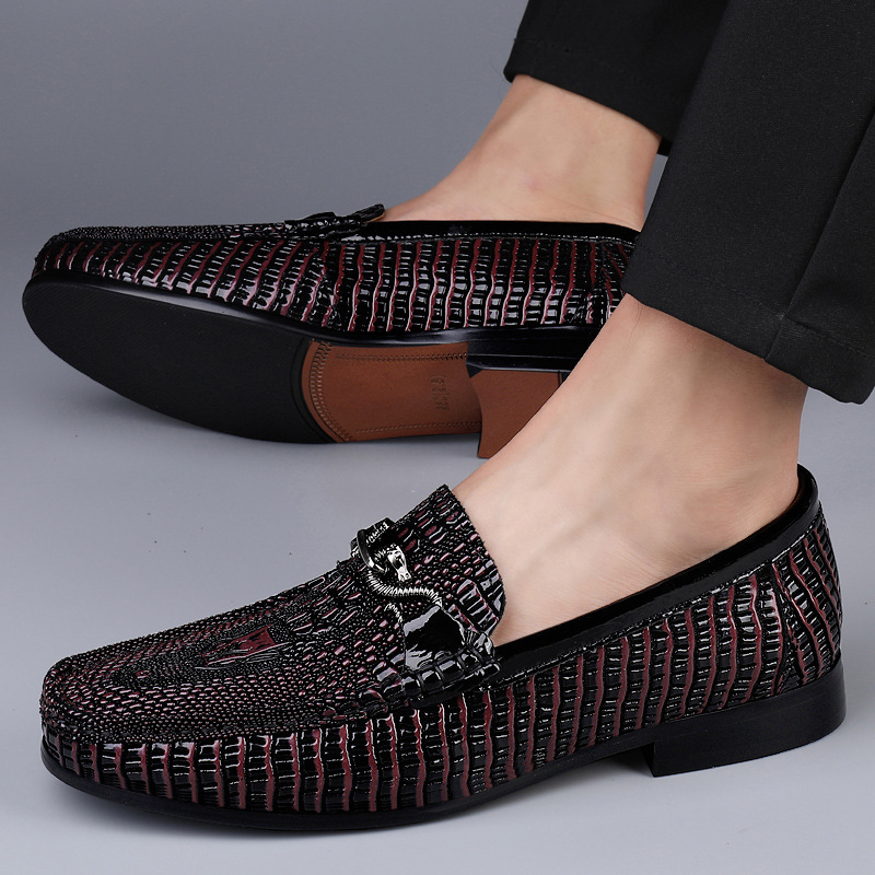 Muške kožne slip-on cipele, visoke kvalitete, poslovno i casual, kvadratni nos, niski profil