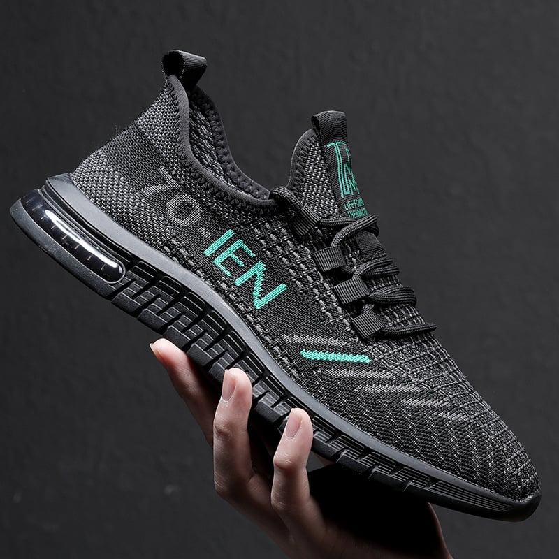 Muške ljetne Flyknit mrežaste tenisice – udobne casual tenisice, korejskog stila, niski profil, zaobljeni vrh prsta, velike veličine