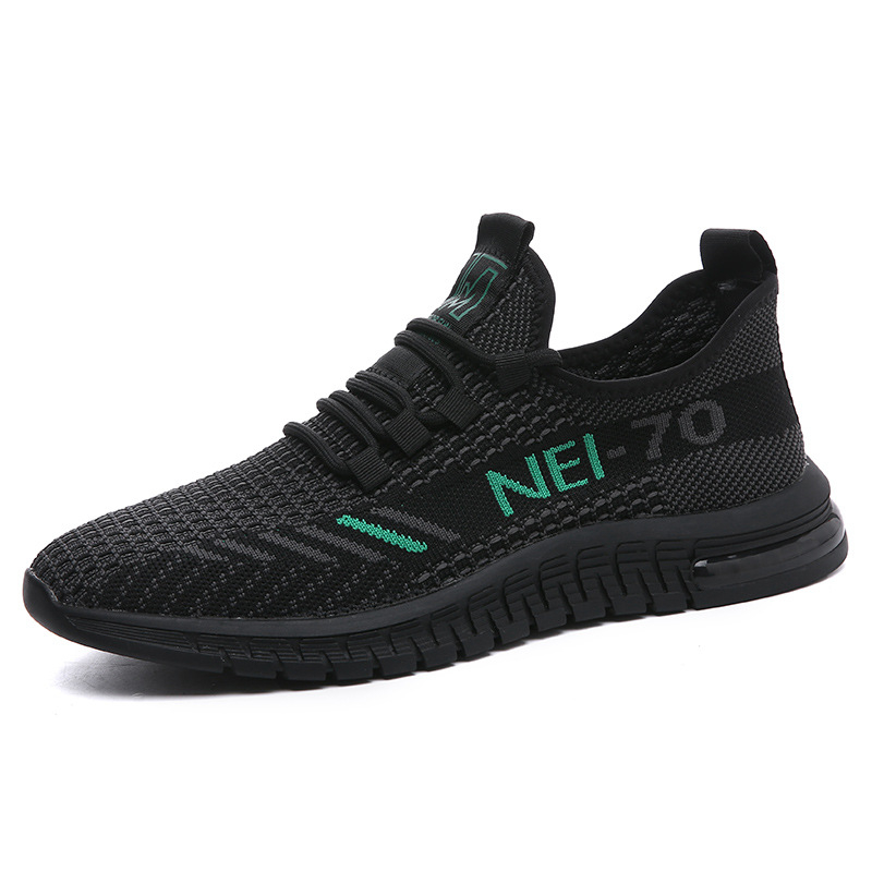 Muške ljetne Flyknit mrežaste tenisice – udobne casual tenisice, korejskog stila, niski profil, zaobljeni vrh prsta, velike veličine