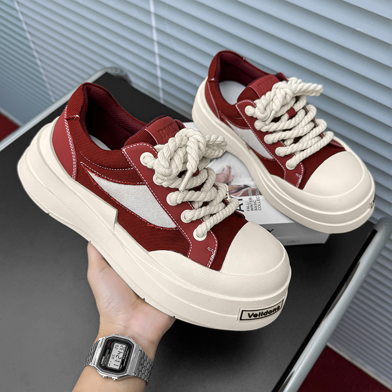 Veroden 7808 Prozračne platnene tenisice za unisex s okruglim prstom i debelim potplatom
