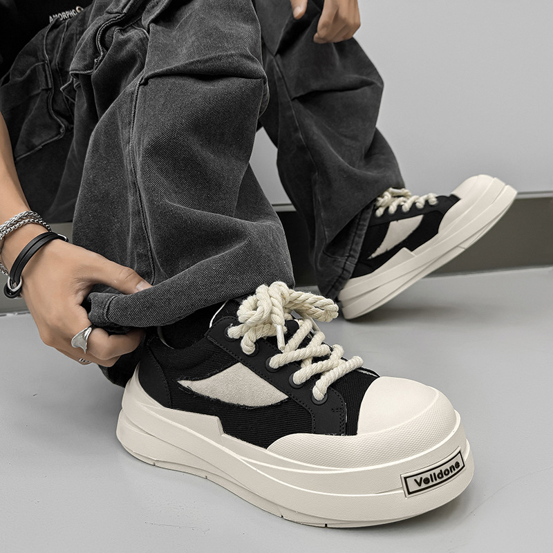 Veroden 7808 Prozračne platnene tenisice za unisex s okruglim prstom i debelim potplatom