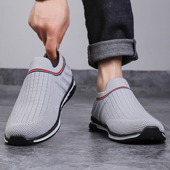 Muške tenisice s prozračnim mrežastim gornjim dijelom, Slip-On dizajn – ljetne casual tenisice