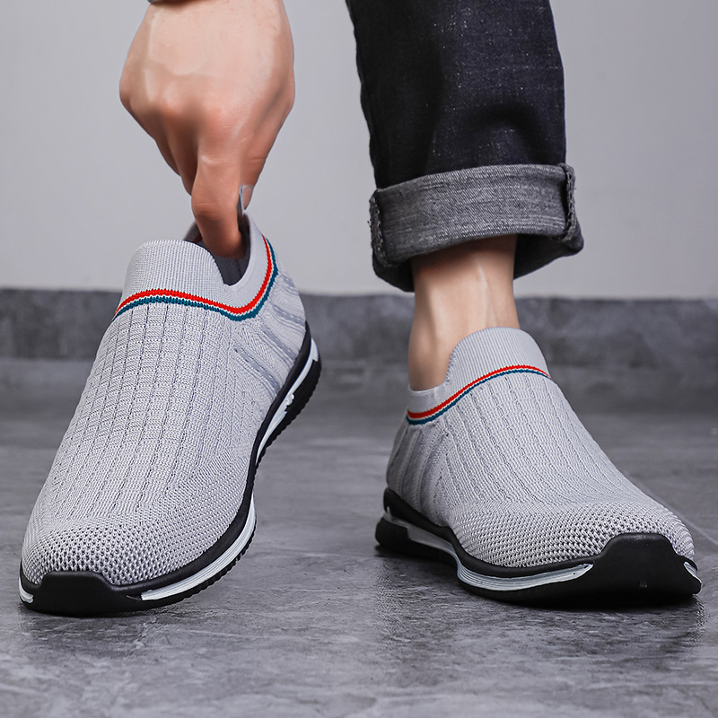 Muške tenisice s prozračnim mrežastim gornjim dijelom, Slip-On dizajn – ljetne casual tenisice