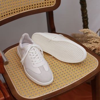 Muške kožne tenisice s japanskim retro stilom, minimalističke, okrugli vrh, niski potplat