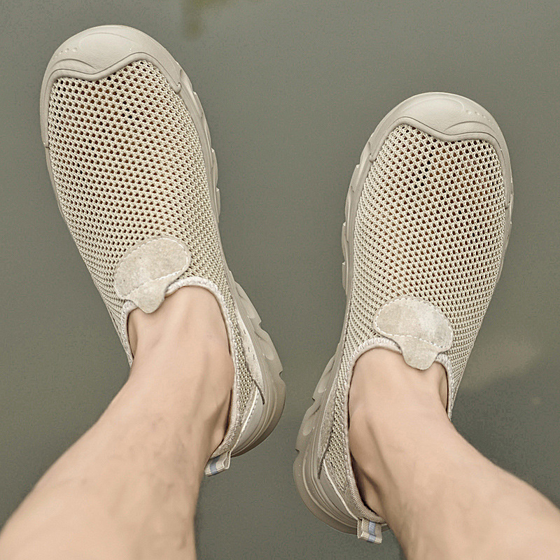 Ljetne muške slip-on cipele za planinarenje, prozračne lagane, s mrežastim gornjim dijelom