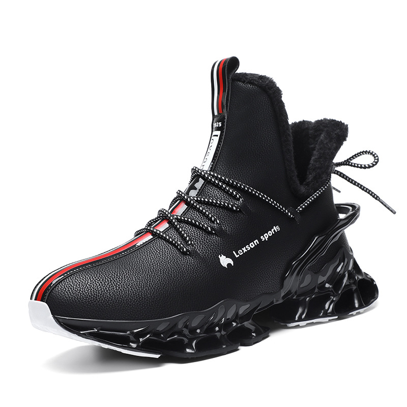 Unisex Blade zimske čizme s umjetnim kožnim gornjim dijelom, podstavljena, vezivanje, debela potplata, tople za snijeg