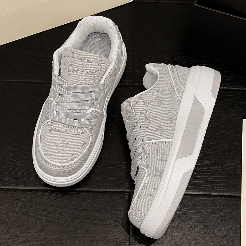 Langzu unisex tenisice s debelim potplatom, cvjetni ručno crtani uzorak, novi stil, casual sportske tenisice