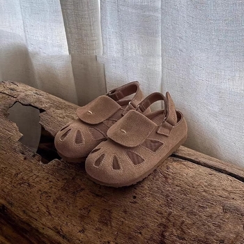 Dječje Baotou sandale - ljeto 2025, retro casual sandale s mekom gumom na potplatu