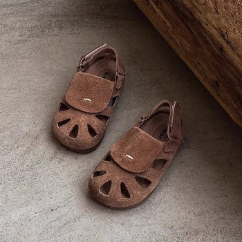 Dječje Baotou sandale - ljeto 2025, retro casual sandale s mekom gumom na potplatu