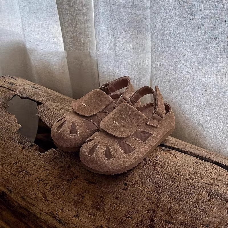 Dječje Baotou sandale - ljeto 2025, retro casual sandale s mekom gumom na potplatu