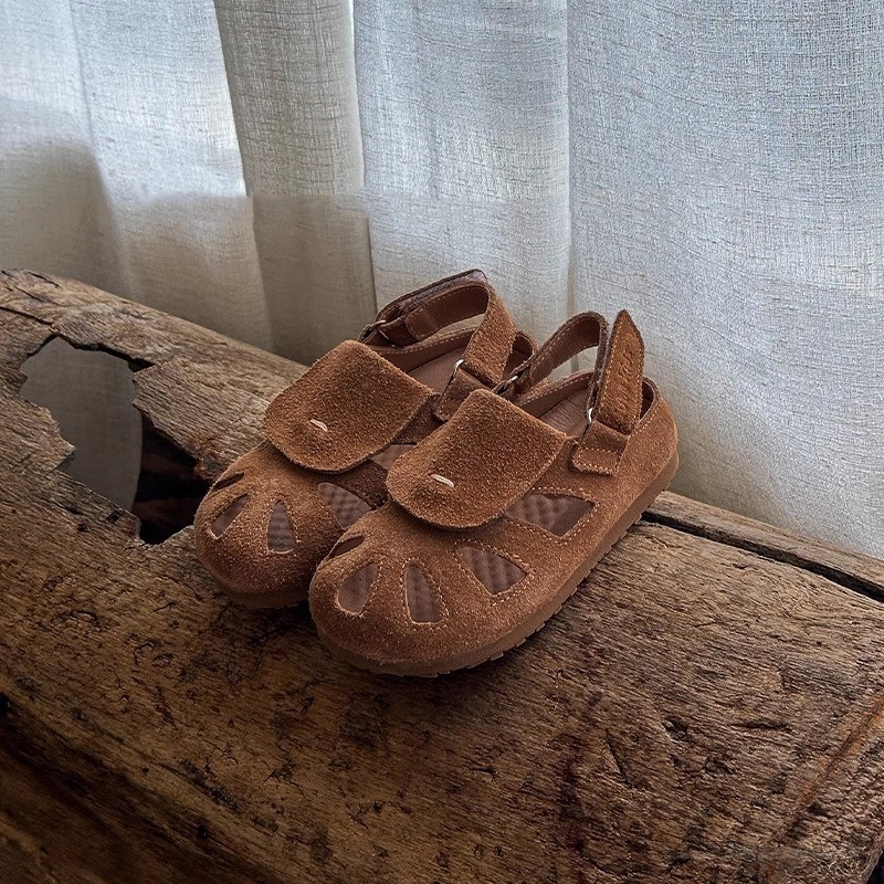 Dječje Baotou sandale - ljeto 2025, retro casual sandale s mekom gumom na potplatu