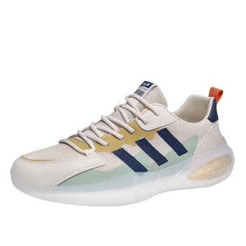 Muške proljetne mrežaste Flyknit tenisice za outdoor trčanje, mekana popcorn potplata, casual sportski stil