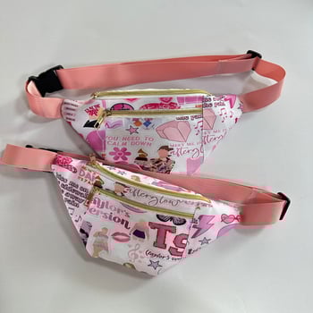 Τσαντάκι μέσης με ψηφιακή εκτύπωση και μοτίβο με χαρακτήρες, ρυθμιζόμενος ιμάντας, δυνατότητα εκτύπωσης λογότυπου