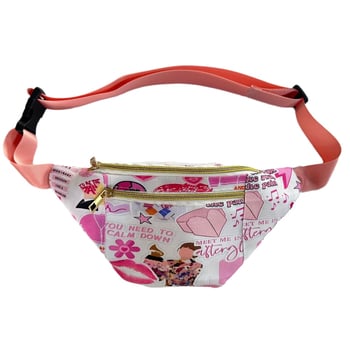 Τσαντάκι μέσης με ψηφιακή εκτύπωση και μοτίβο με χαρακτήρες, ρυθμιζόμενος ιμάντας, δυνατότητα εκτύπωσης λογότυπου