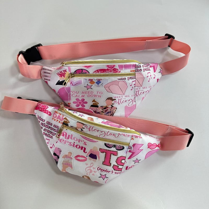 Τσαντάκι μέσης με ψηφιακή εκτύπωση και μοτίβο με χαρακτήρες, ρυθμιζόμενος ιμάντας, δυνατότητα εκτύπωσης λογότυπου