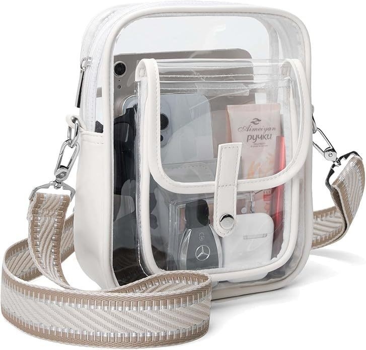 Prozirna PVC torba preko prsa, velikog kapaciteta, sportska i svakodnevna crossbody torba, unisex