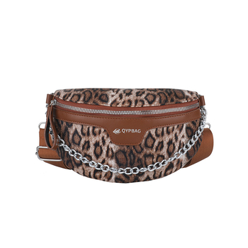 Ženska torba s leopard printom, crossbody/ preko ramena, casual retro stil, PU koža