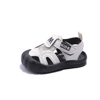 Dječje sandale za dečke s zatvorenim prstima, ljeto 2025, otporne na klizanje, prozračne, s Velcro zatvaračem, za djecu 1–3 godine