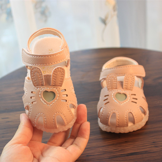 Ljetne sandale za bebe djevojčice, mek podplat, Velcro zatvaranje, stil princeze
