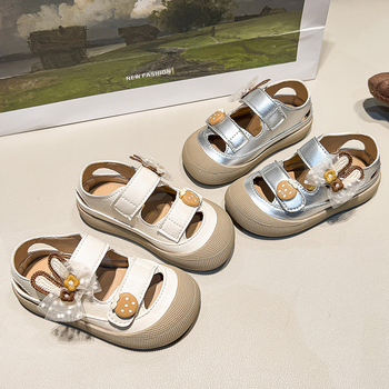 Unisex dječje sandale s Velcro zatvaračem, prozračne, casual, Birkenstock-stil, ljeto 2025