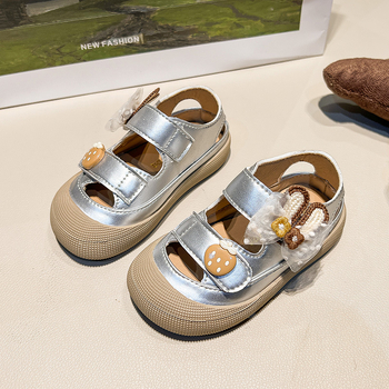 Unisex dječje sandale s Velcro zatvaračem, prozračne, casual, Birkenstock-stil, ljeto 2025